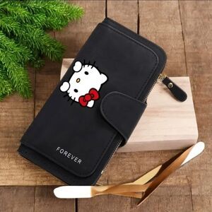Hello Kitty Black Wallet- New